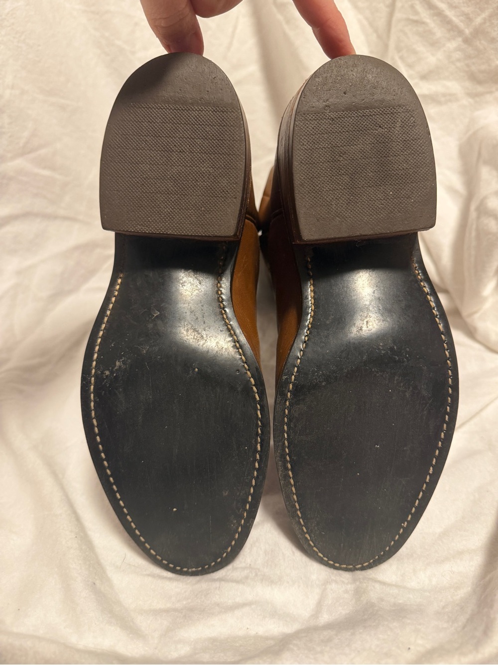 Lucchese San Antonio women's Brown Leather Cowboy Boots crafted in 1981 size 7B - Picture 6 of 8